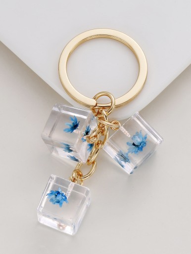 Cube Charm Keychain