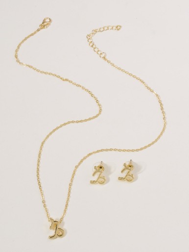 Constellation Charm Necklace & Earrings