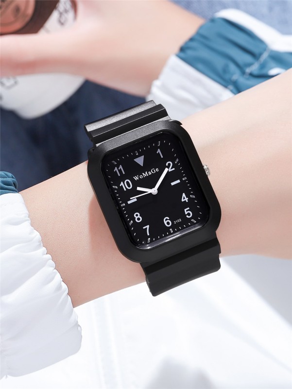 Silicone Strap Quartz Watch