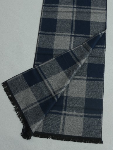 Men Plaid Pattern Scarf