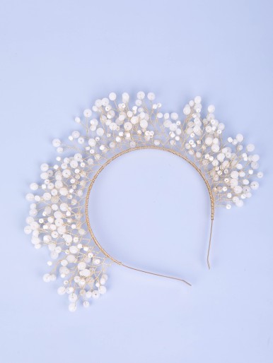 Bead Decor Bridal Hair Hoop