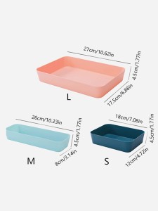 1pc Random Color Drawer Storage Box