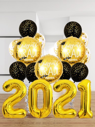 1set 2021 Graduation Party Balloon