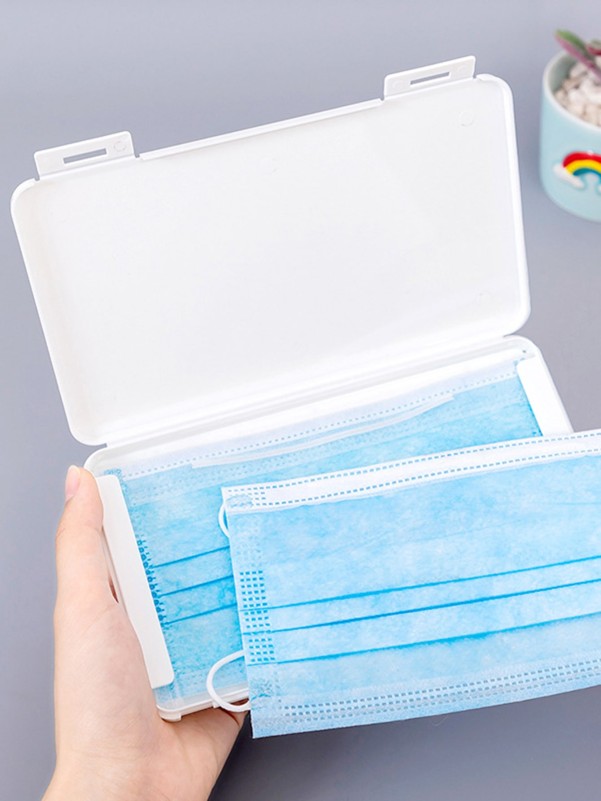 1pc Portable Face Cover Storage Box