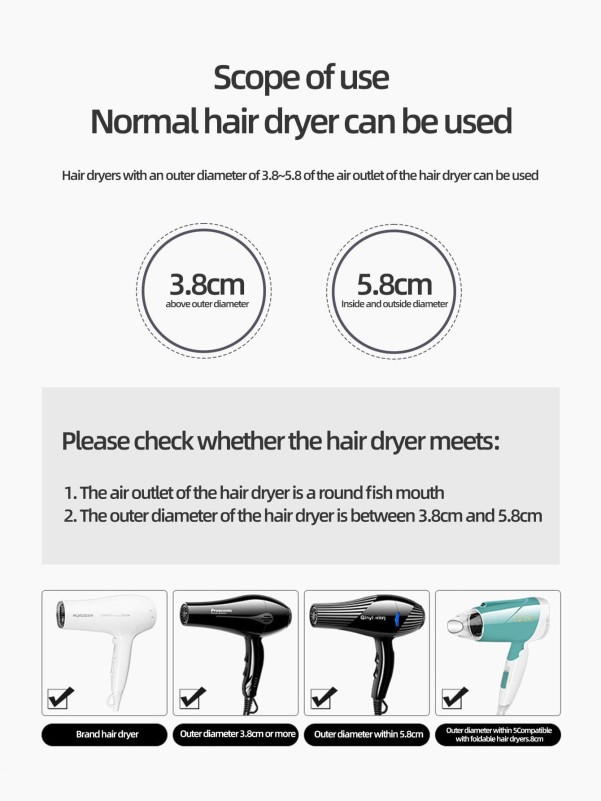 1pc Hair Dryer Diffuser Cover