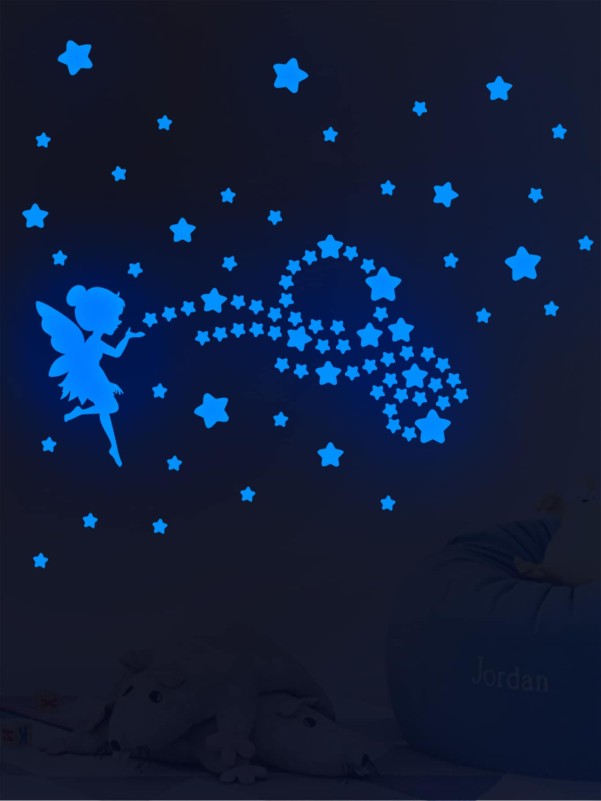 Elf Print Kids Glow Wall Sticker