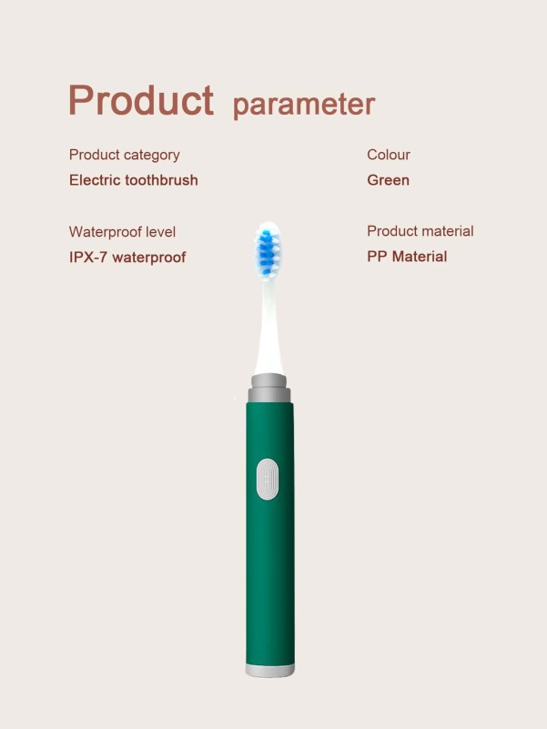 1pc Electric Toothbrush & 6pcs Brush Head