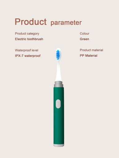 1pc Electric Toothbrush & 6pcs Brush Head