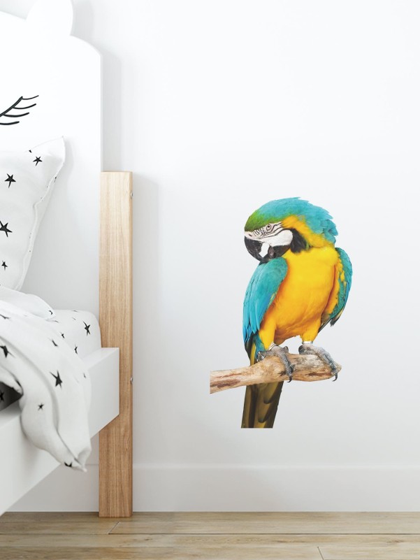 Kids Parrot Print Wall Sticker