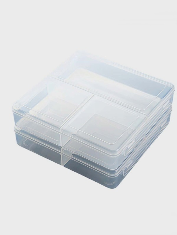 1pc 3 Grid Clear Food Storage Box