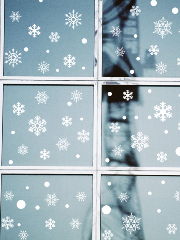 Christmas Snowflake Print Window Sticker