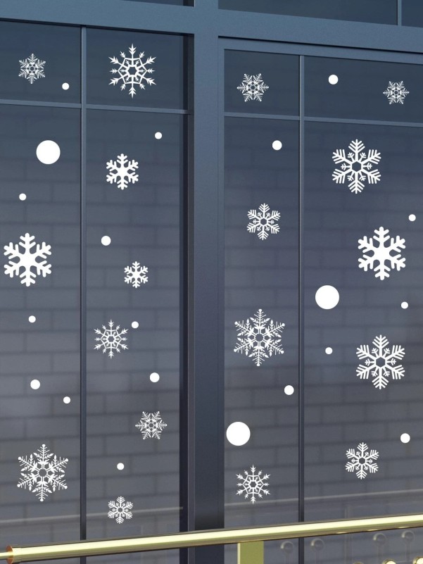 Christmas Snowflake Print Window Sticker