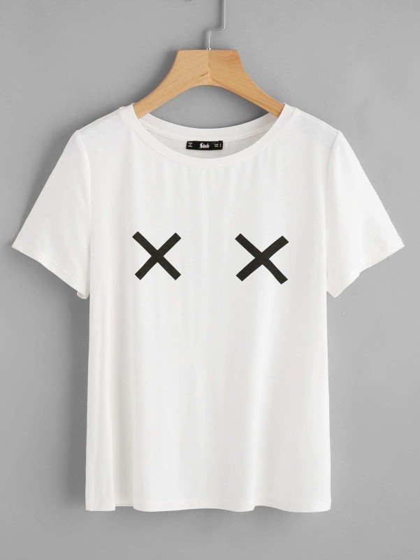 Cross Print T-shirt