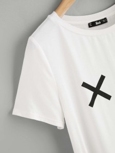 Cross Print T-shirt