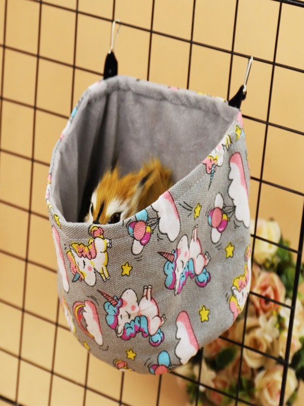 Unicorn Pattern Hanging Pet Bed