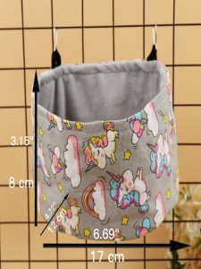 Unicorn Pattern Hanging Pet Bed