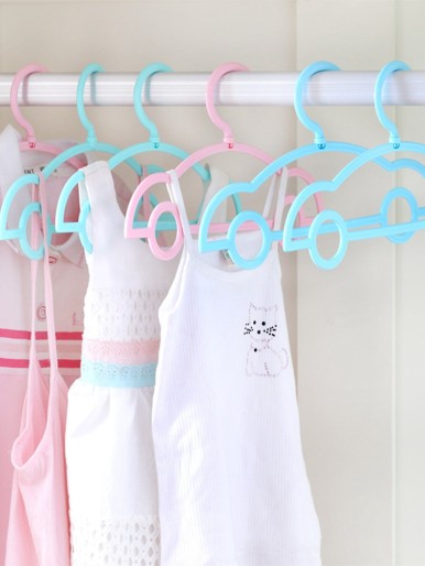 5pcs Car Shaped Random Kids Clothes Hanger