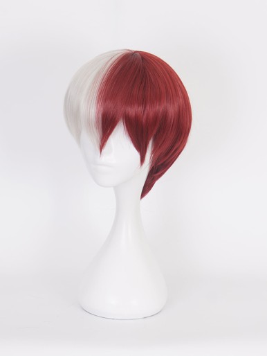 Short Straight Cosplay Synthetic Wig With Bangs