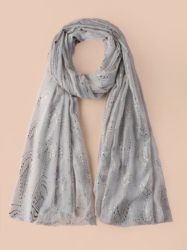 Geo Hot Stamping Scarf