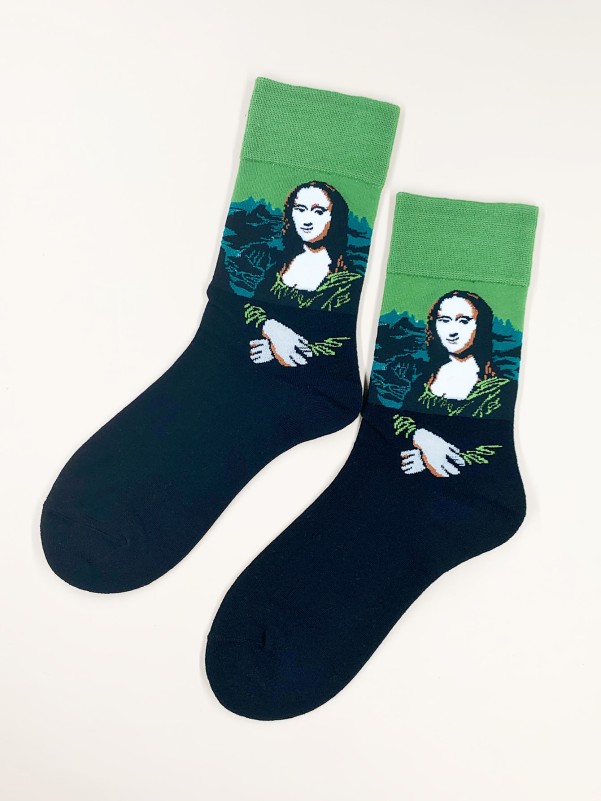 Men Figure Pattern Socks