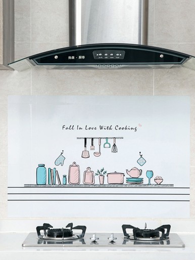 Kitchenware Print Oil-proof Wall Sticker