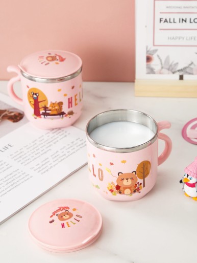 1pc Cartoon Graphic Vacuum Cup