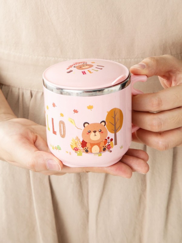 1pc Cartoon Graphic Vacuum Cup