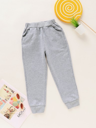 Toddler Girls 3D Ear Design Eyelash Print Joggers