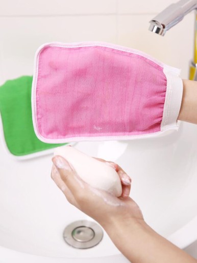1pc Random Color Exfoliating Bath Glove