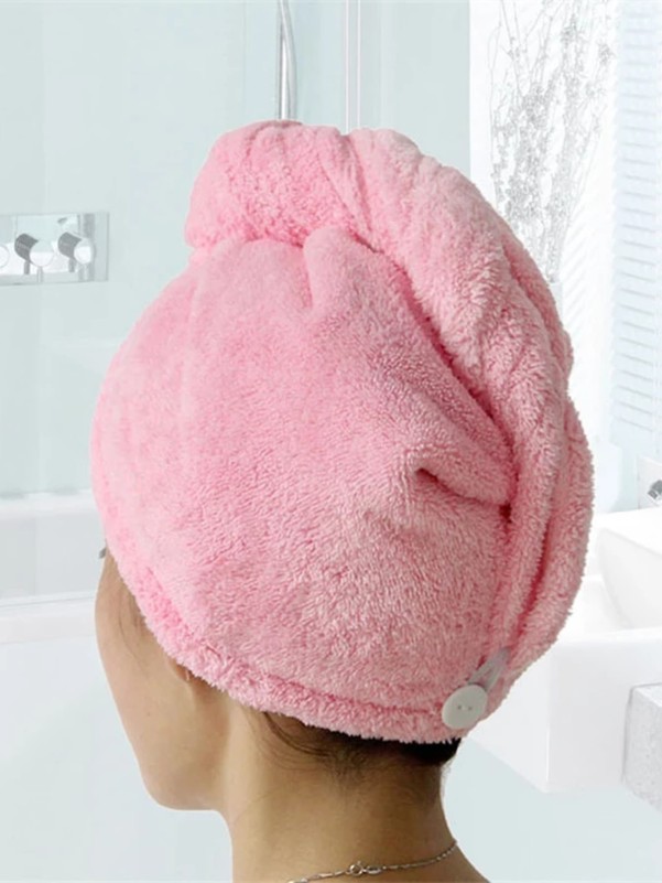 1pc Plain Random Hair Drying Cap