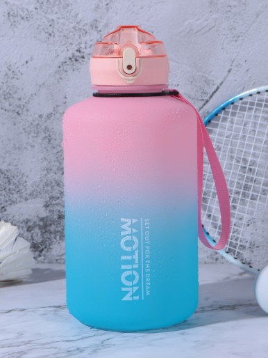 1pc Gradient Color Water Bottle