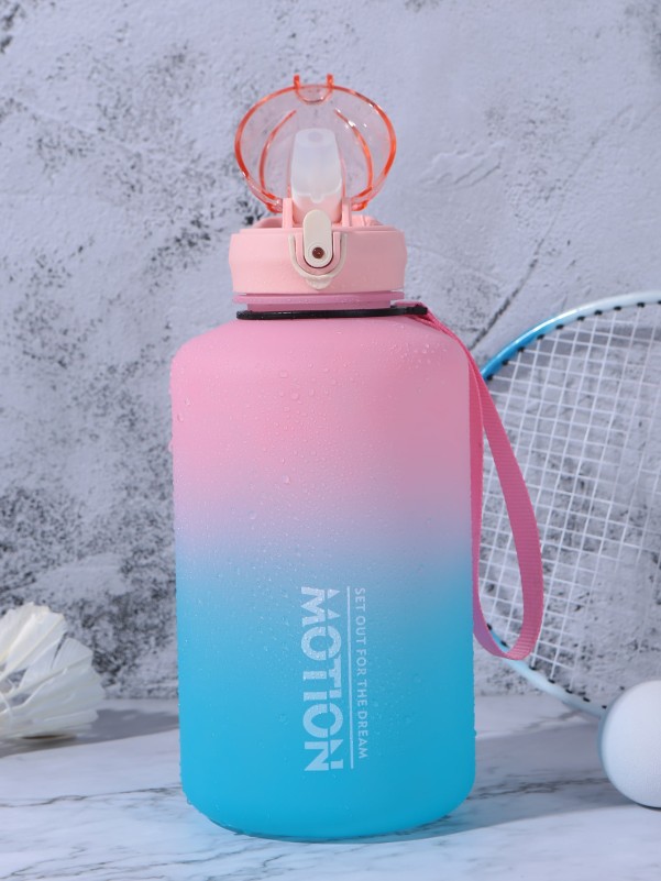 1pc Gradient Color Water Bottle