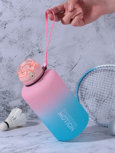 1pc Gradient Color Water Bottle