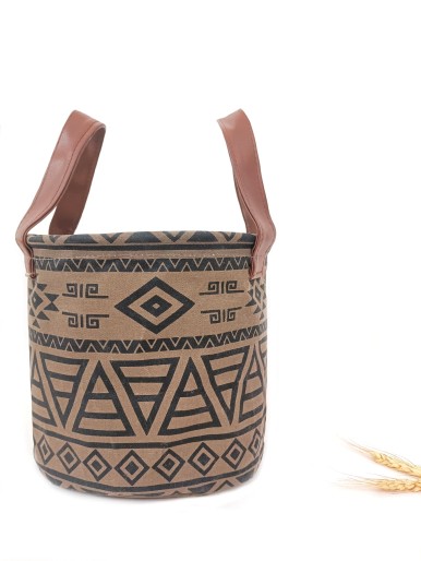 Geometric Pattern Storage Basket