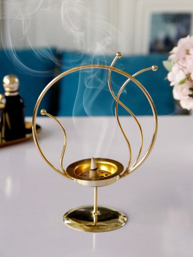 1pc Metal Desktop Incense Burner