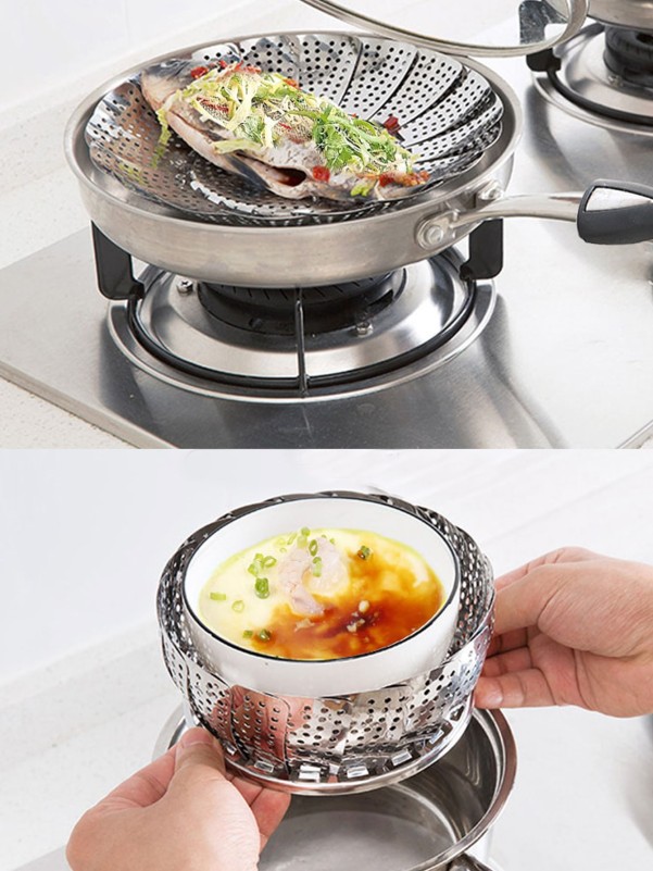 Stainless Steel Foldable Steam Rack