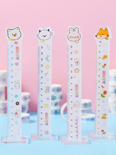 1pc Cartoon Graphic Random Ruler