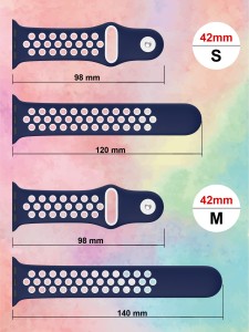 1pc Colorblock Watchband Compatible With Apple Watch & 1pc Case