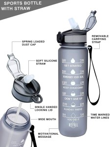 1pc Tritan Water Bottle