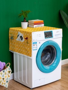 Plaid Print Washing Machine Cover