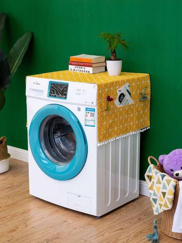 Plaid Print Washing Machine Cover