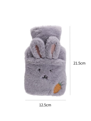 1pc Hot Water Bag With Cartoon Plush Cover