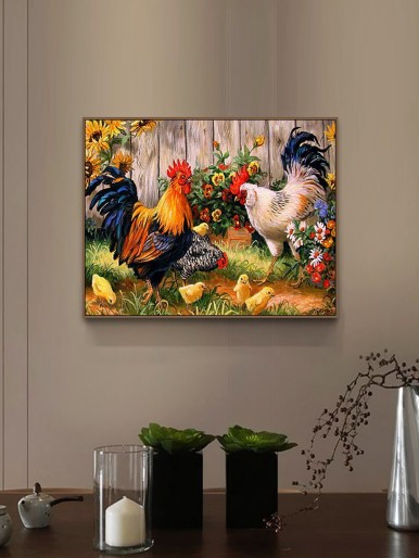 Chicken Print DIY Diamond Painting Without Frame