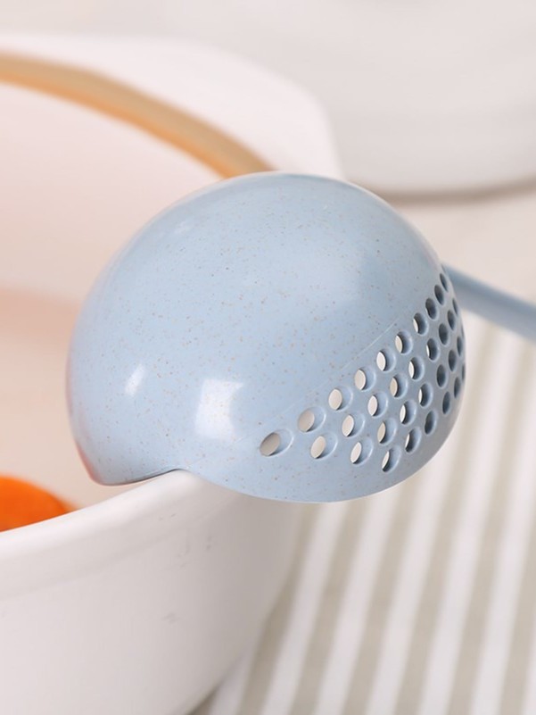 1pc Random Color 2 In 1 Colander Spoon