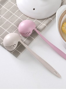 1pc Random Color 2 In 1 Colander Spoon