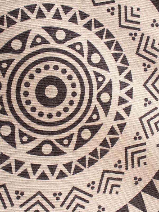 Geometric Pattern Round Floor Mat