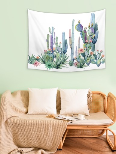 Cactus Print Tapestry