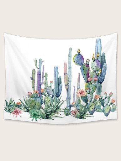 Cactus Print Tapestry