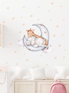 1pc Animal Print Wall Sticker