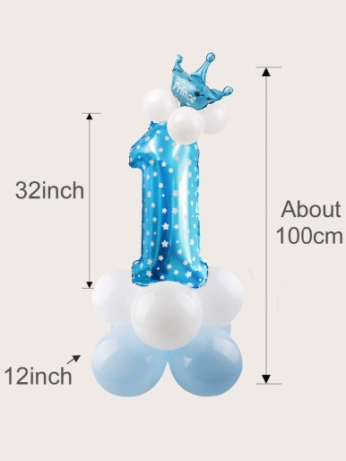 1set 1st Birthday Party Balloon